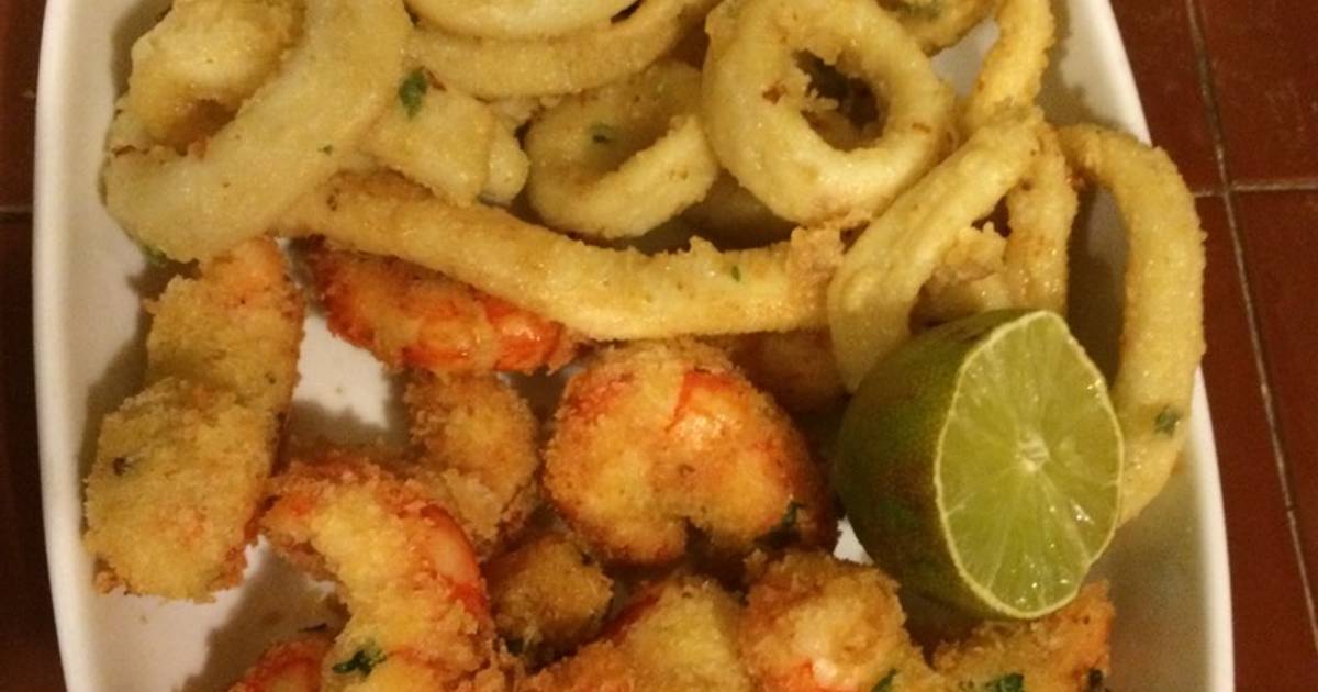 Langostinos En Panko Y Rabas A La Romana 🍤 Receta De Gaby - Cookpad