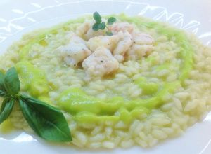 Foto di Risotto con scampi e zucchine