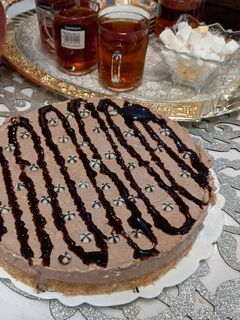 عکسی از دستور چیز کیک شکلاتی