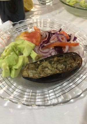 Una foto de Berenjena a la parrilla