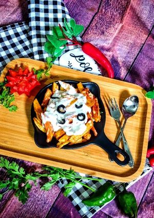 A picture of Pizza Cheesy Fries.