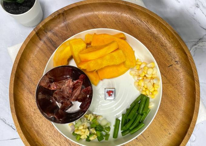 Resep MPASI 6m+ - Kabocha Hati Ayam