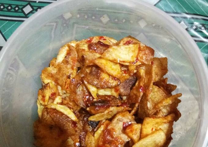 Resep Kripik Kentang Balado Oleh Sellia Andani Fatmawati Cookpad