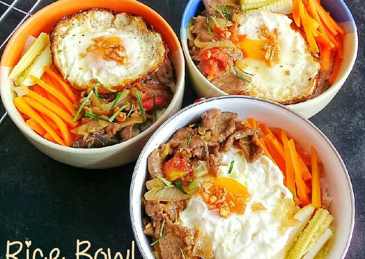 Resep Rice Bowl with Beef Bulgogi Anti Gagal