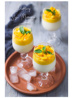 Foto resep Pudding susu saus mangga