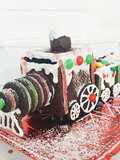 Tren de Navidad de galletas