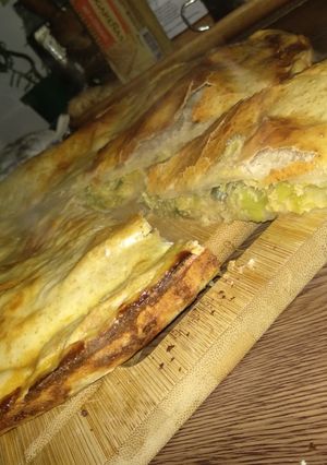 Una foto de Torta de puerro (vegetariana)