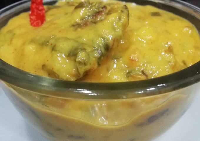 Recipe of Speedy Spinach kadhi