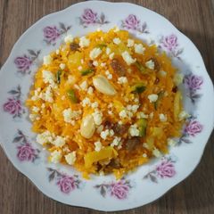 A picture of Pineapple Muzaffar Pineapple Zarda.