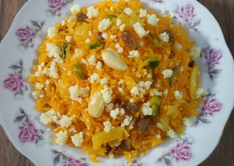 Easiest Way to Make Super Quick Homemade Pineapple Muzaffar Pineapple Zarda