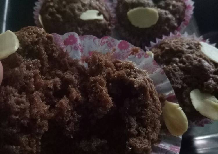 Resep Banana Chocolate Muffin/No eggs/Super moist, Sempurna