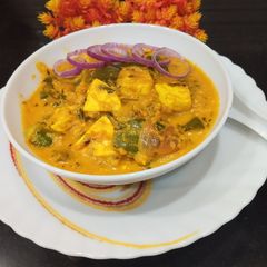 Chilli Paneer in curd A picture of Chilli Paneer in curd.