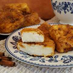 Una foto de Leche frita sin gluten