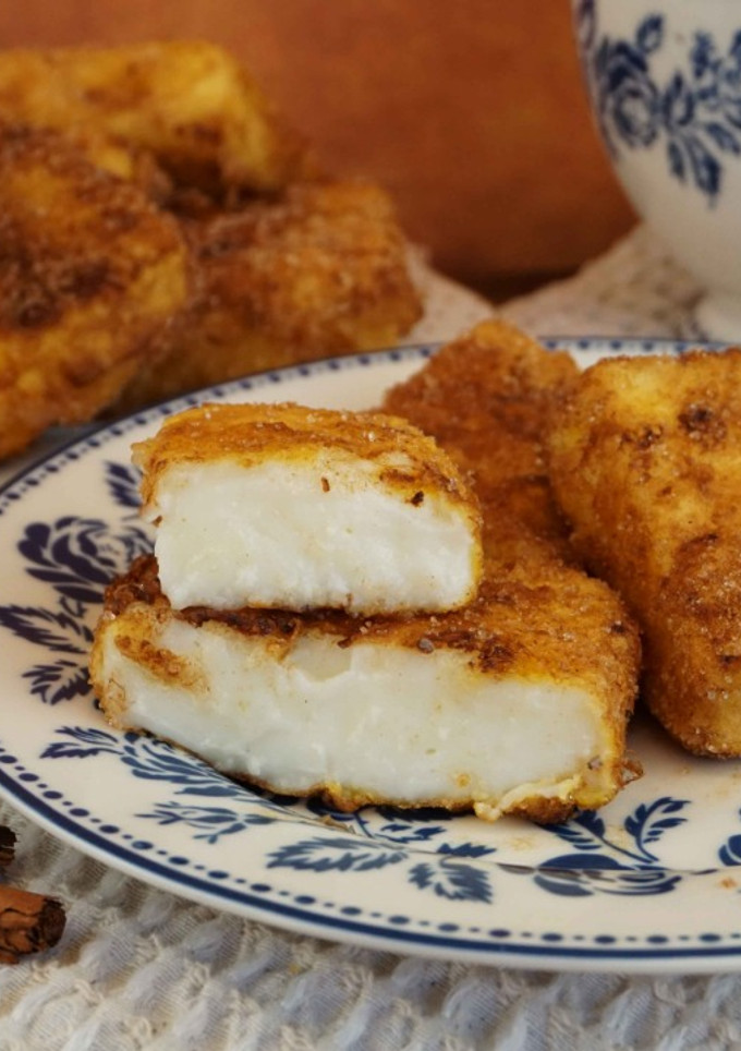Una foto de Leche frita sin gluten