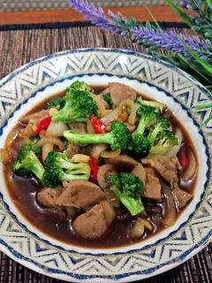 Foto resep Brokoli Baso Saus Lada Hitam