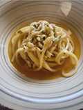 Spaghetti 🍝alla chitarra con neonata di pesce azzurro🐟