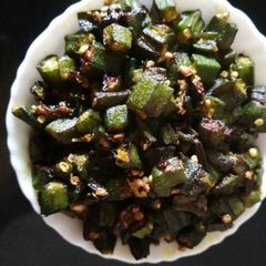 A picture of Lady's finger  stir fry.