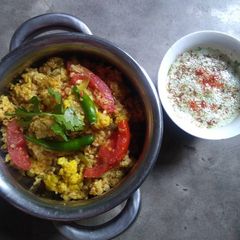 Veg oats biryani A picture of Veg oats biryani.