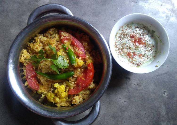 Recipe of Any-night-of-the-week Veg oats biryani