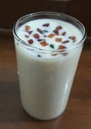 A picture of Badam milk.