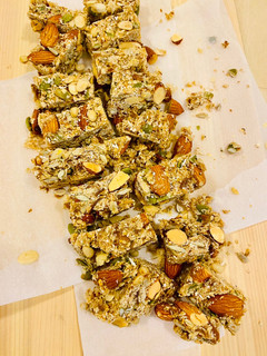 A picture of Sea Salt Almond Seed Bars(No Bake, Vegan, Dairy Free).