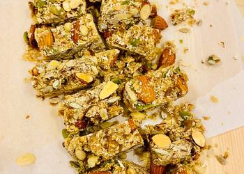 Latest Recipe Sea Salt Almond Seed Bars No Bake Vegan Dairy Free Practical Delicious