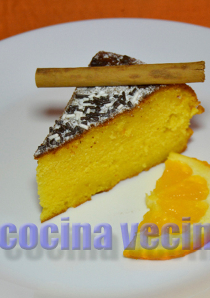 Una foto de Bizcocho de naranja