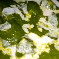 A picture of Palak paneer- e -khas.