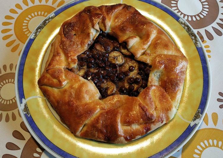 Galette rustique Banane Chocolat