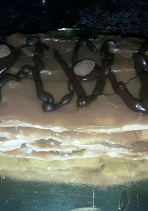 Una foto de Torta Milhojas de dulce de leche