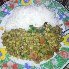 A picture of Rice pojo(ndengu).