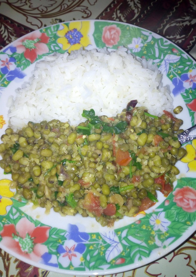 A picture of Rice pojo(ndengu).