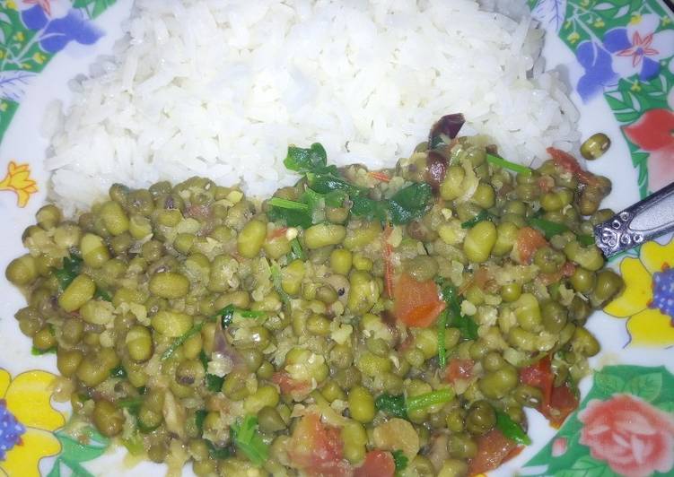 Recipe of Speedy Rice pojo(ndengu)