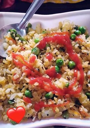 A picture of Delicious vegetable poha🙂.