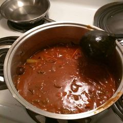 A picture of Chunky tomato soup.