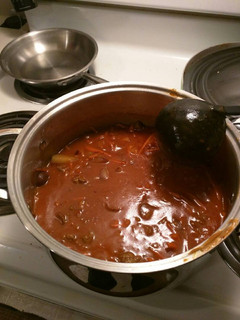 A picture of Chunky tomato soup.