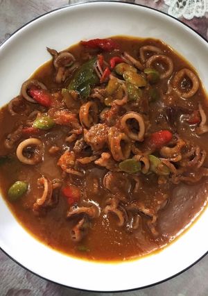 Foto resep Oseng cumi pete