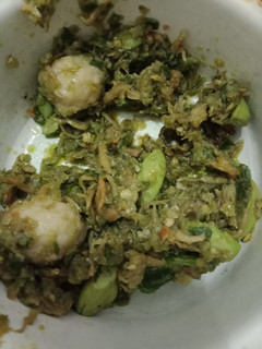 Foto resep Sambal ijo teri bakso pete