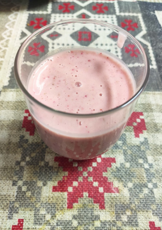 Una foto de Batido de Fresa-Plátano