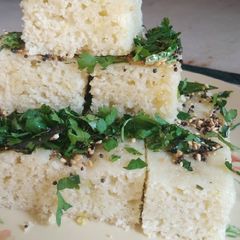 Rava dhokla A picture of Rava dhokla.