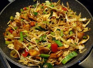 Foto resep Chicken Sausages with Veggies Stir Fry