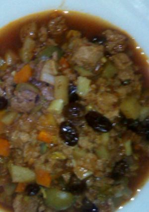 Una foto de Picadillo de carne de soya