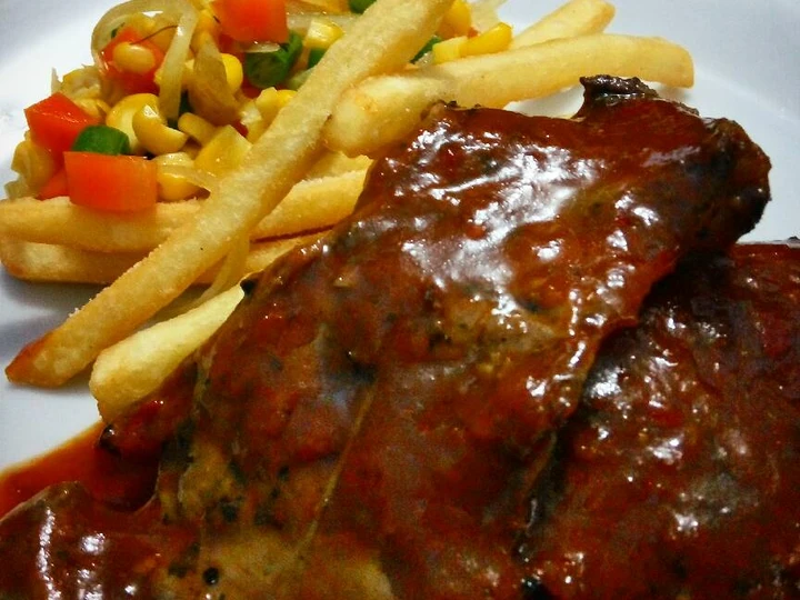 Langkah Mudah untuk Menyiapkan Resep Beef Steak Barbeque ala Zhep yang Menggugah Selera Anti Ribet, Uenak Banget