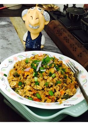 A picture of Ragi Eggs Upma 😋.