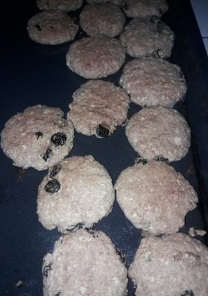Una foto de Galletas de avena y pasas