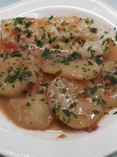 Una foto de Guiso de bacalao con patatas