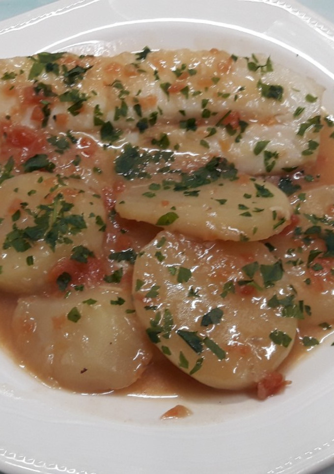 Una foto de Guiso de bacalao con patatas