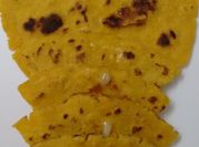 A picture of maize flour paratha