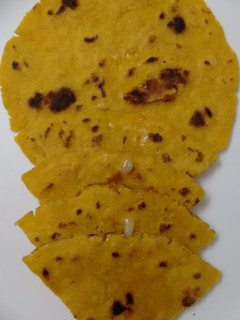 A picture of Corn paratha punjab's special.