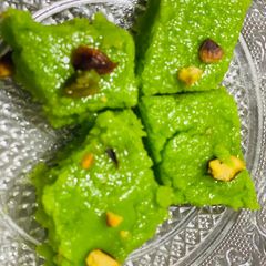 A picture of Pistachio Burfi recipe.